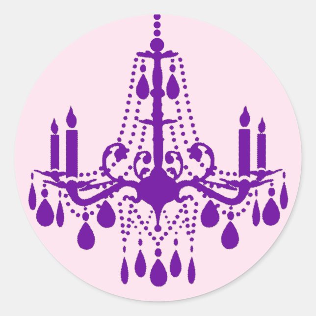 Rond Sticker Grand Ballroom (violet) (Devant)