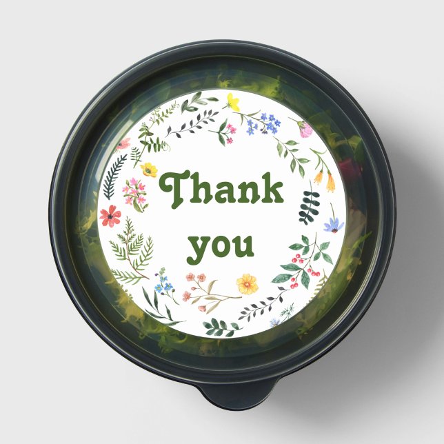 Rond Sticker Gratitude Blossoms (Créateur téléchargé)