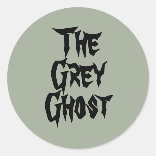 Rond Sticker Gray Ghost (Devant)