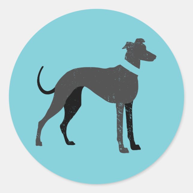 Rond Sticker Greyhound (Devant)