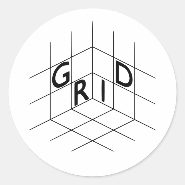 Rond Sticker GRID (Devant)