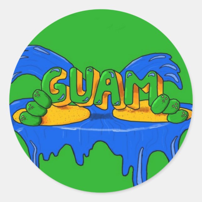 Rond Sticker Guam (Devant)