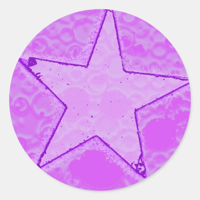 Rond Sticker GUM Star de bulle (Devant)
