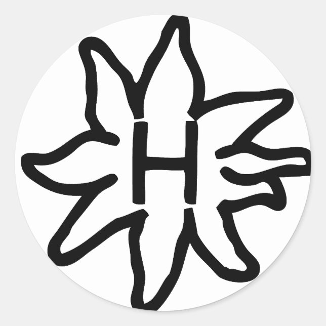 Rond Sticker Haflinger (Devant)