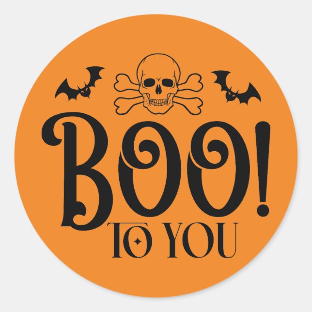 Rond Sticker Halloween (Devant)