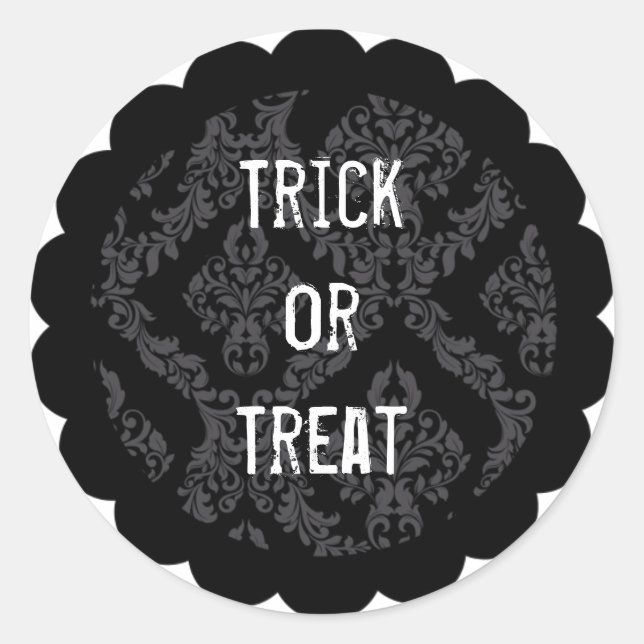 Rond Sticker Halloween personnalisable (Devant)