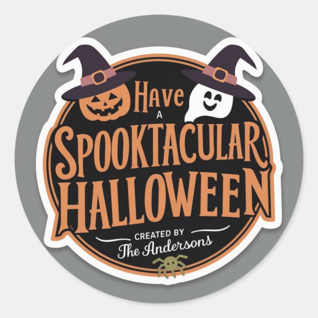 Rond Sticker Halloween Spooktaculaire - Andersons (Pers (Devant)