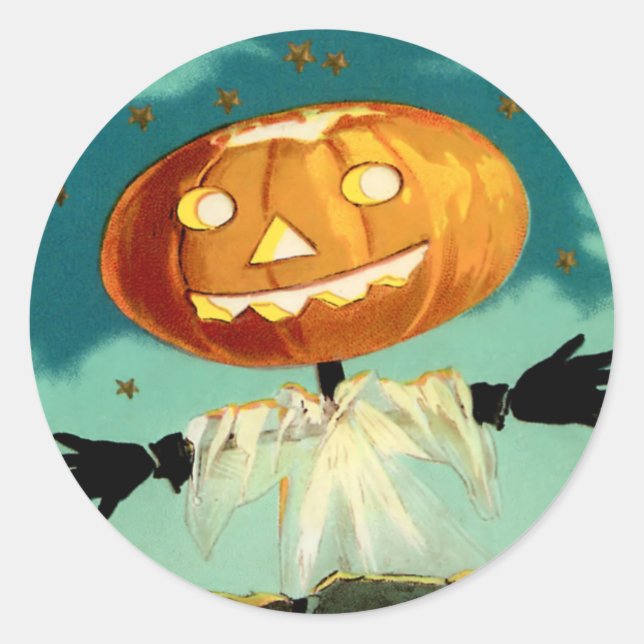 Rond Sticker Halloween vintage (Devant)