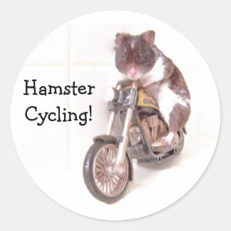 Rond Sticker HamsterCycling!