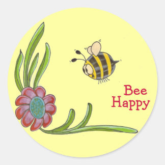 Rond Sticker Happy