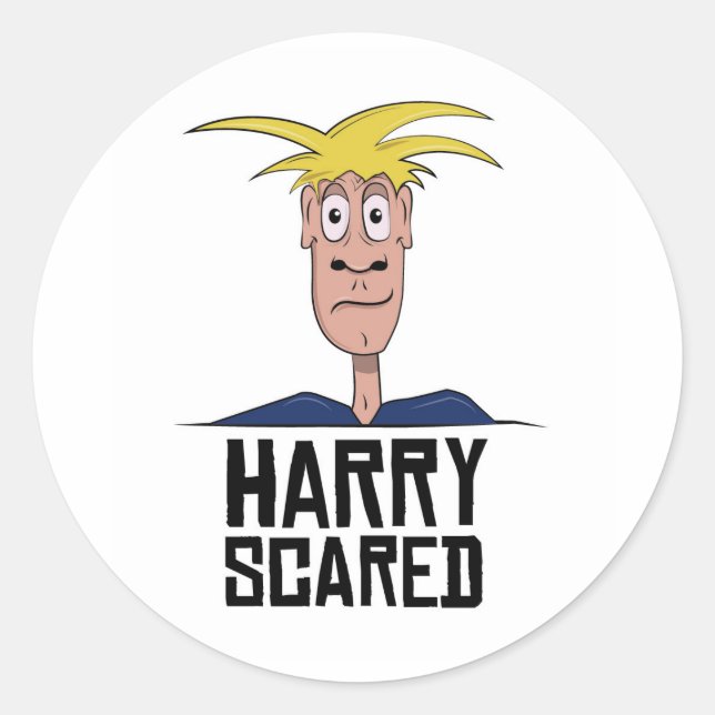 Rond Sticker Harry Scared (Devant)