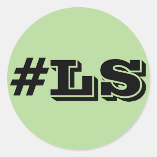 Rond Sticker Hastag LS