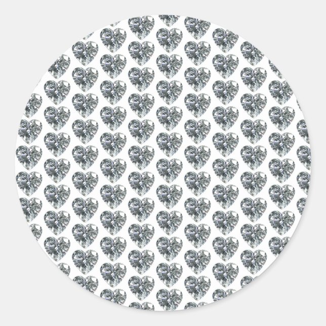 Rond Sticker Heart Diamond (Devant)