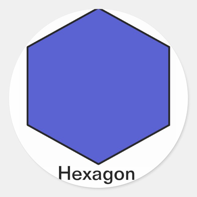 Rond Sticker Hexagon (Devant)