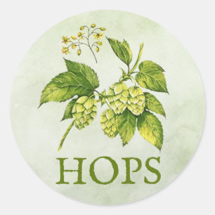Rond Sticker Hops Herbs
