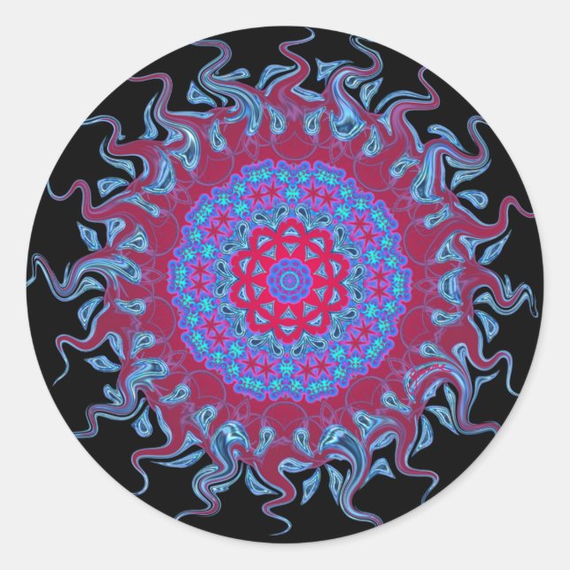 Rond Sticker Hot Snowflake (Devant)