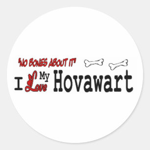 Rond Sticker Hovawart (I Love)