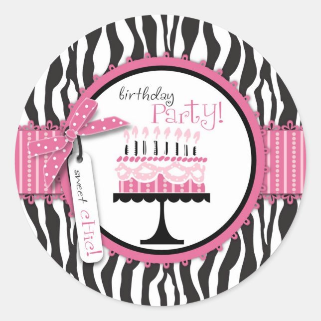 Rond Sticker HP Wild Birthday Cake (Devant)