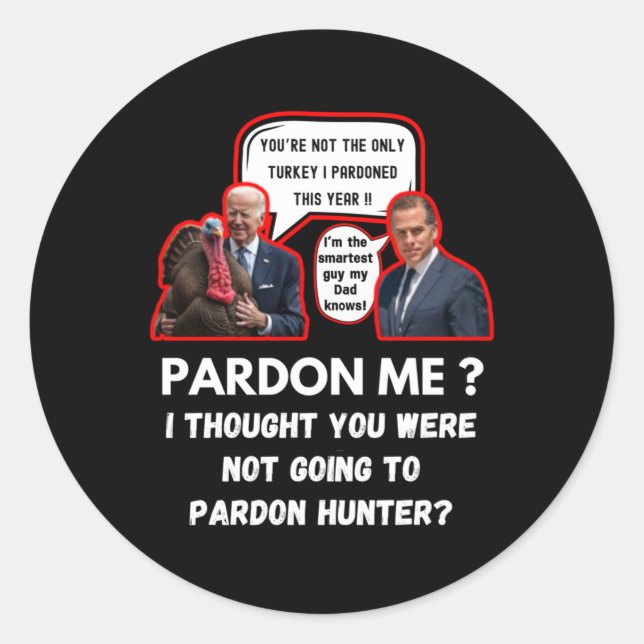 Rond Sticker Hunter Biden (Devant)