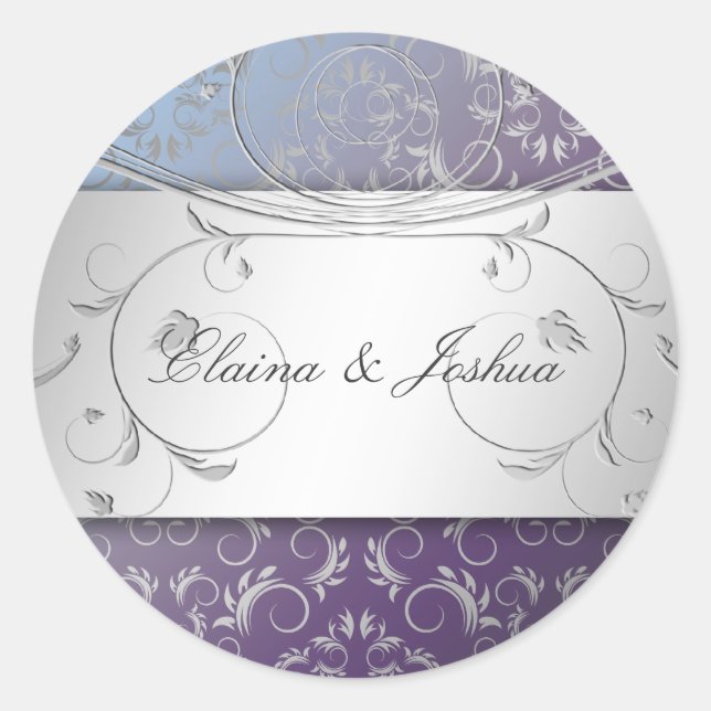Rond Sticker Hydrangea Divin 311-Argent (Devant)
