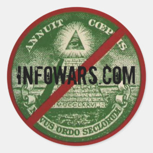 Rond Sticker INFOWARS.com