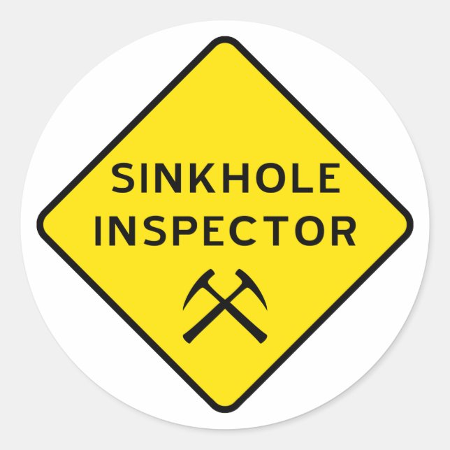 Rond Sticker Inspecteur Scinkhole (Devant)
