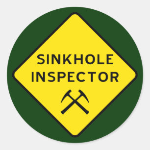 Rond Sticker Inspecteur Scinkhole