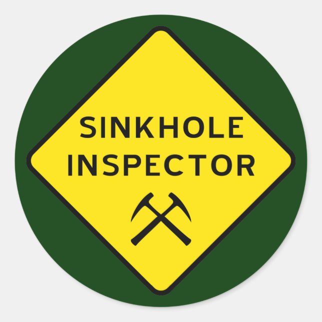 Rond Sticker Inspecteur Scinkhole (Devant)