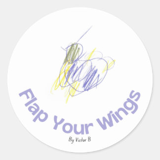 Rond Sticker Inspirationnel de vos ailes