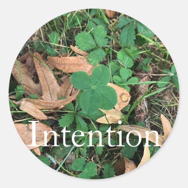 Rond Sticker 'Intention' (Devant)