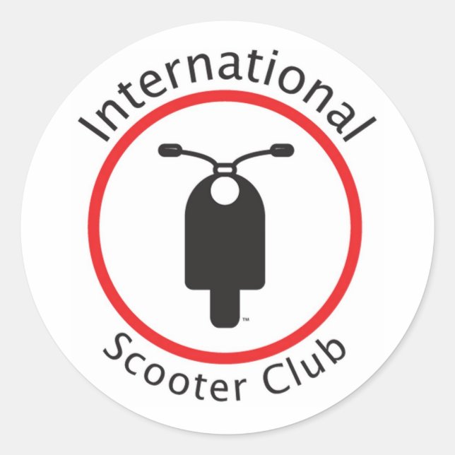 Rond Sticker International Scooter Club (Devant)