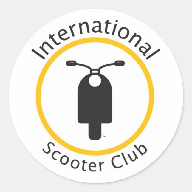 Rond Sticker International Scooter Club (Devant)