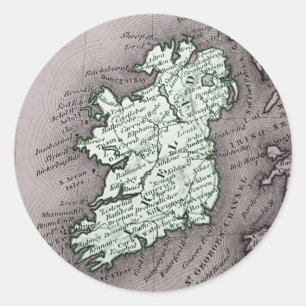 Rond sticker irlandais