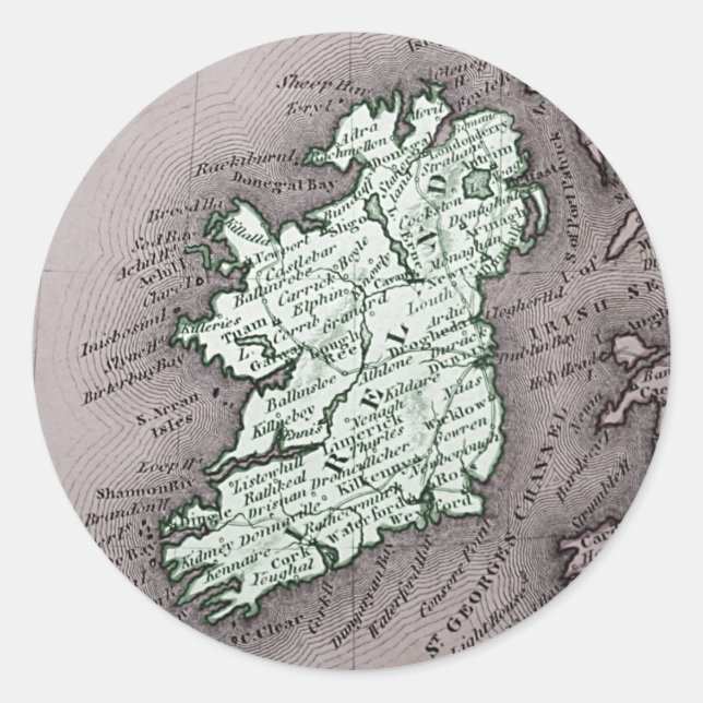 Rond sticker irlandais (Devant)