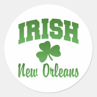 Rond Sticker irlandais de la Nouvelle-Orléans