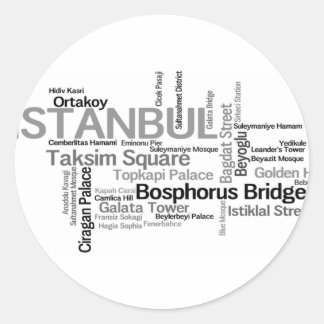 Rond Sticker ISTANBUL