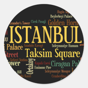 Rond Sticker ISTANBUL