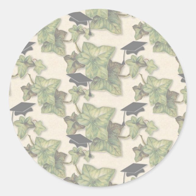 Rond Sticker Ivy de graduation en boue (Devant)