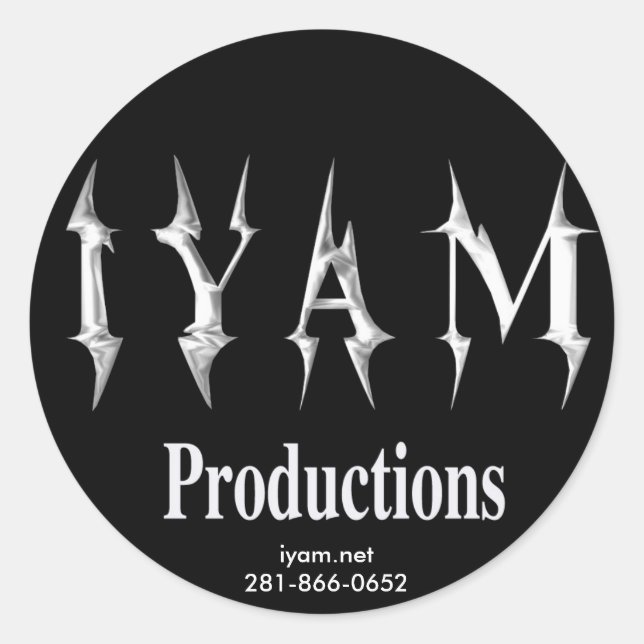 Rond Sticker IYAM Productions (Devant)