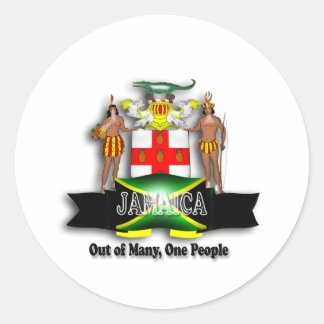 Rond Sticker jamaïcain