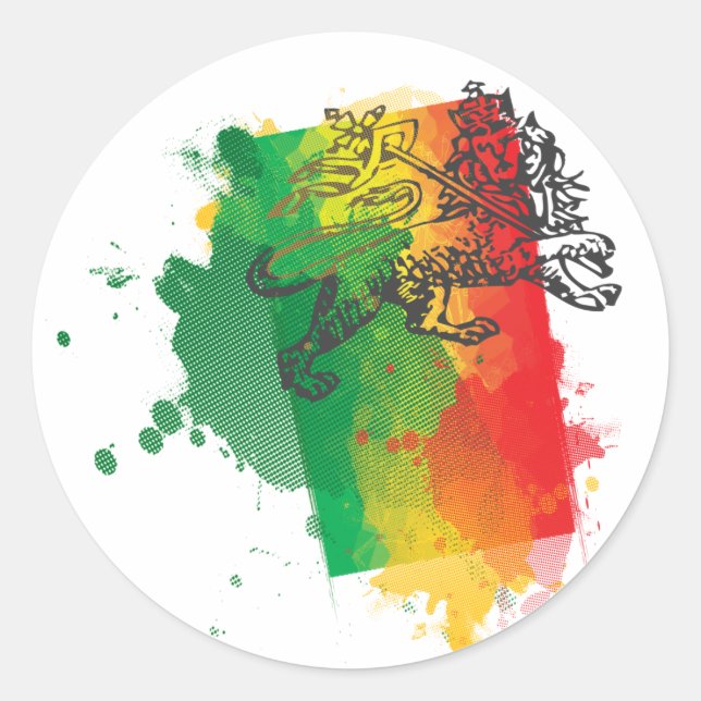 Rond Sticker jamaïcain (Devant)