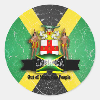 Rond Sticker jamaïcain