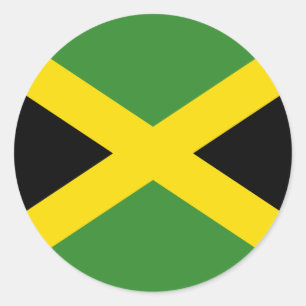 Rond Sticker jamaïcain