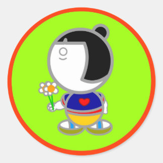 Rond Sticker JAPON GIRL