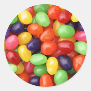 Rond Sticker Jelly Bean
