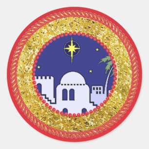 Rond Sticker Jesse Tree Town of Bethlehem #2