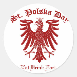 Rond Sticker Jour Polska