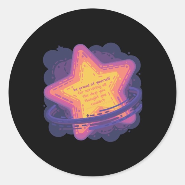 Rond Sticker Jours patinés [meteor] (Devant)