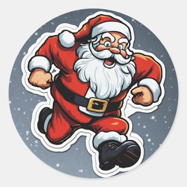 Rond sticker Joyeux Noël (Devant)