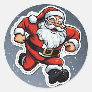 Rond sticker Joyeux Noël